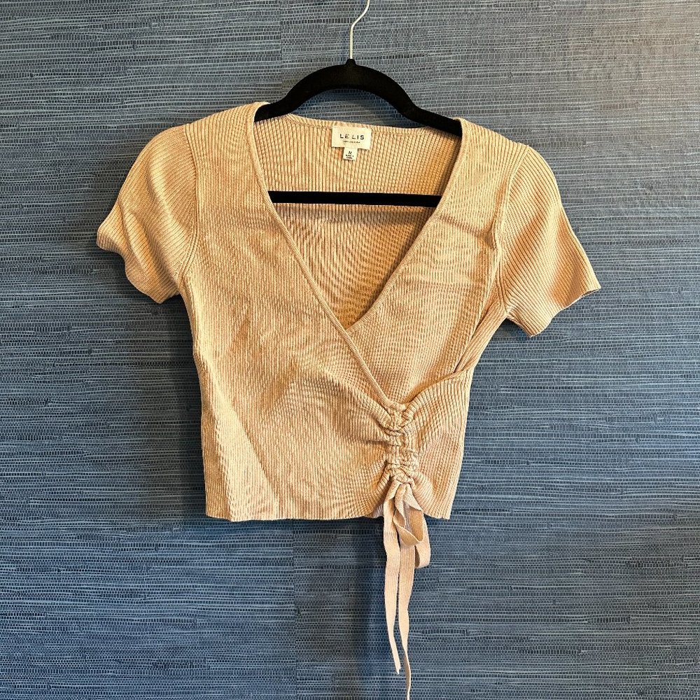 Pink Le Lis Cinched Tie Top